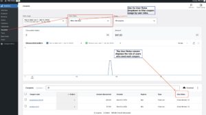Filter coupon usage by user roles using the dropdown. See the user role of customers who used each coupon in the table.